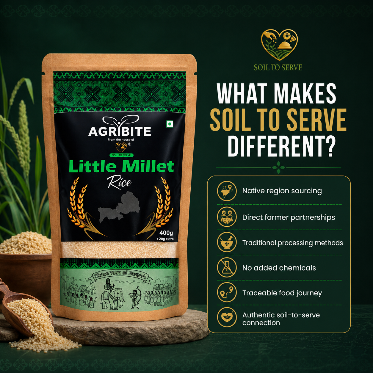 Agribite Little Millet Rice from the farmer of Bargarh - Image 8