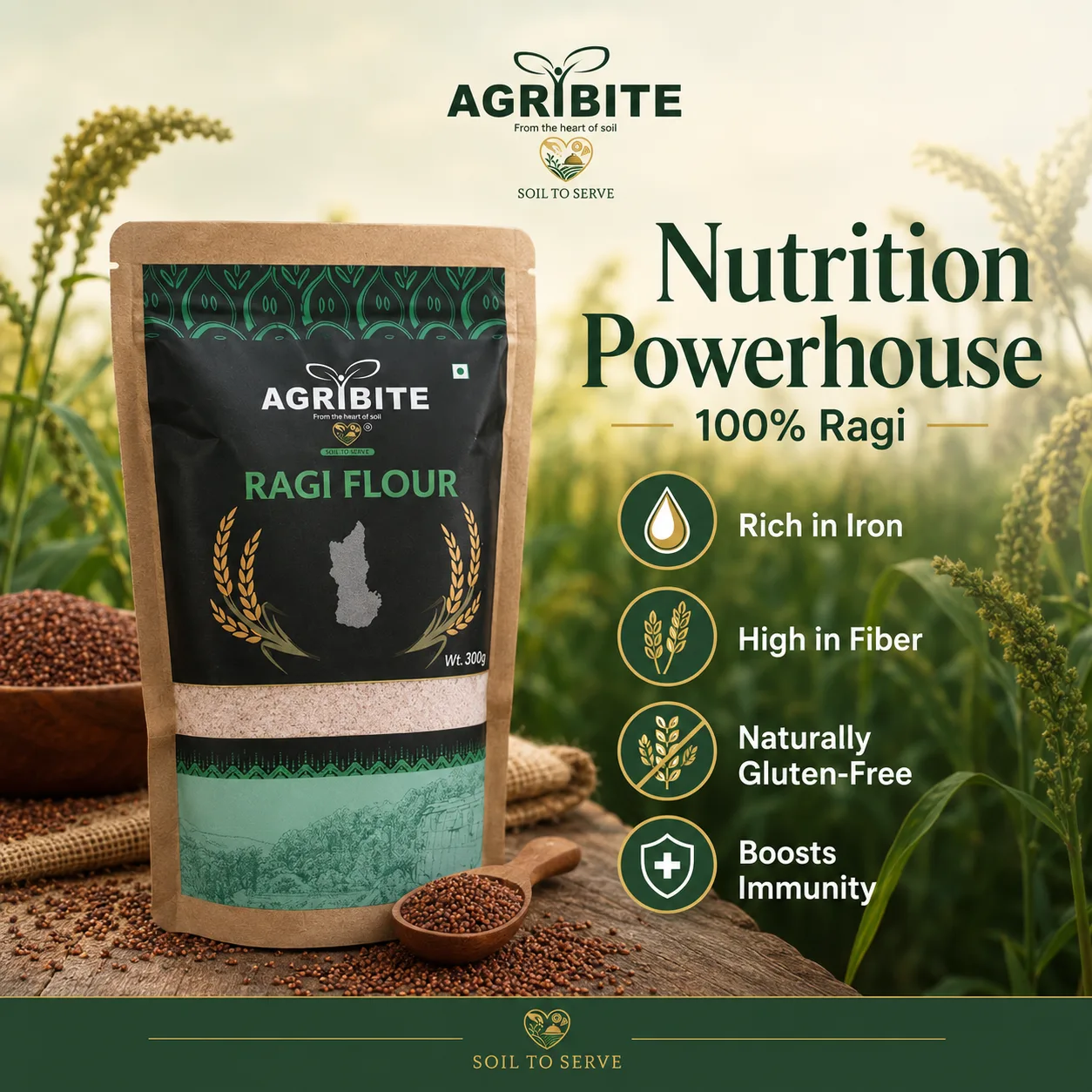 Agribite Ragi Flour from the farmer of Nuapada - Image 3