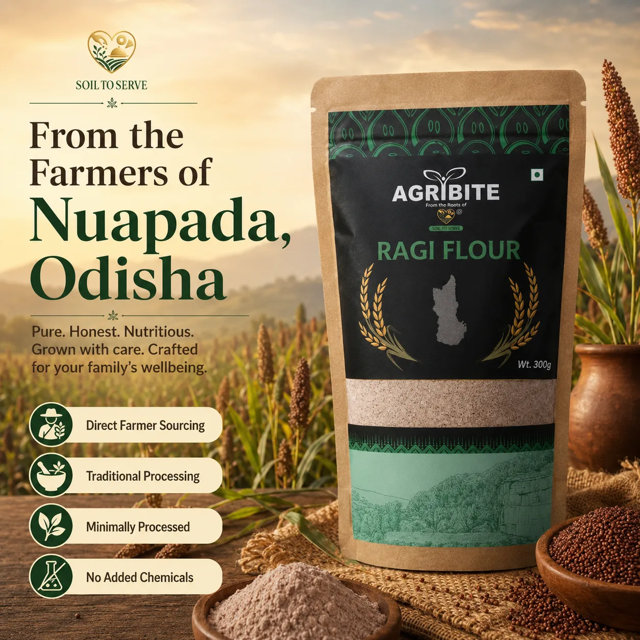 Agribite Ragi Flour from the farmer of Nuapada - Image 5