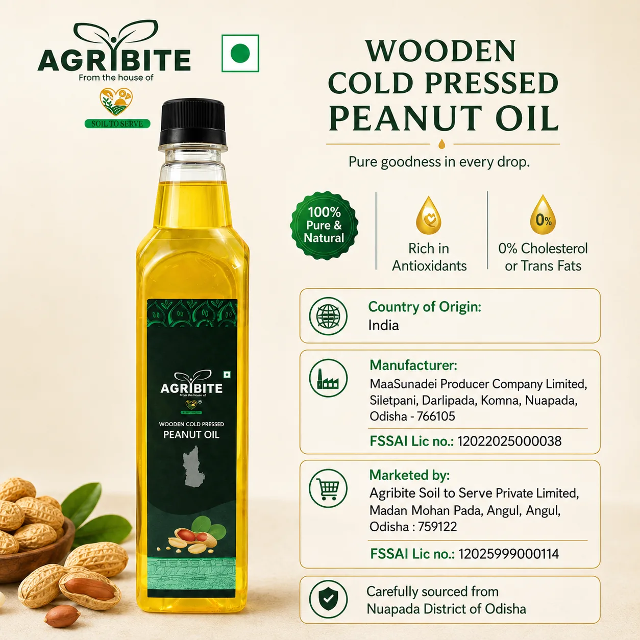 Agribite Peanut Oil from the Farmer of Nuapada - Image 4