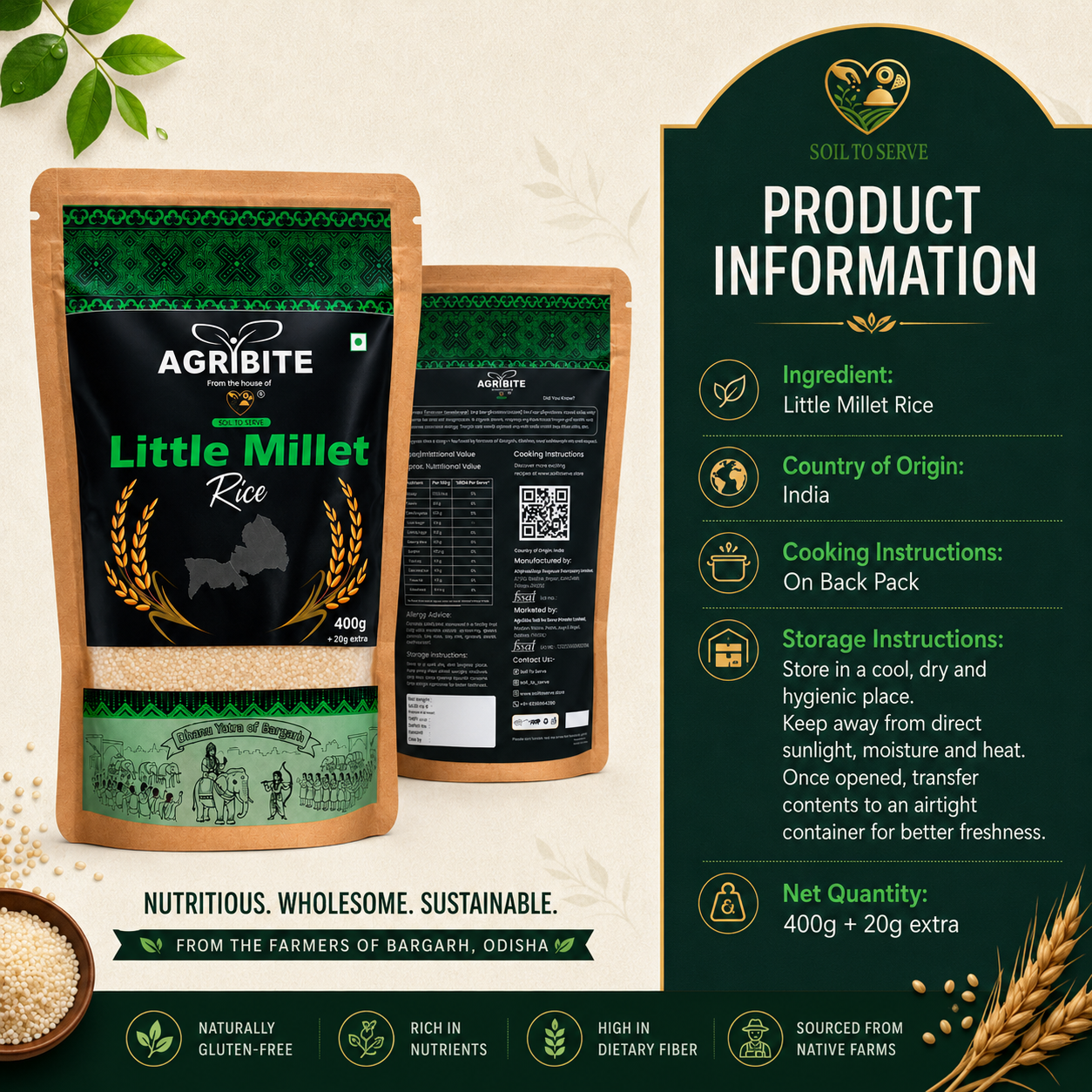 Agribite Little Millet Rice from the farmer of Bargarh - Image 4