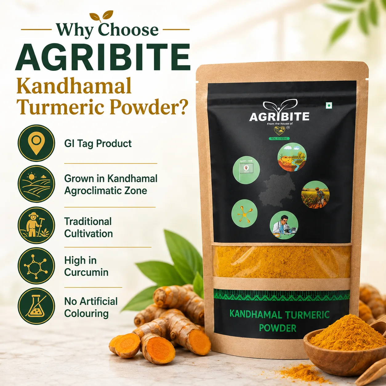 Agribite Kandhamal Turmeric Powder - Image 5