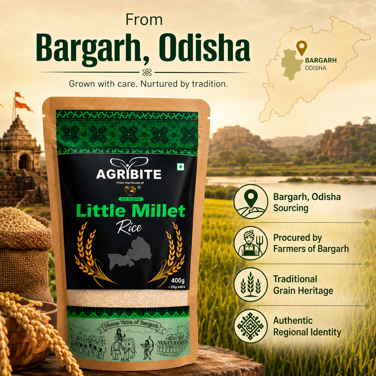 Agribite Little Millet Rice from the farmer of Bargarh - Image 3