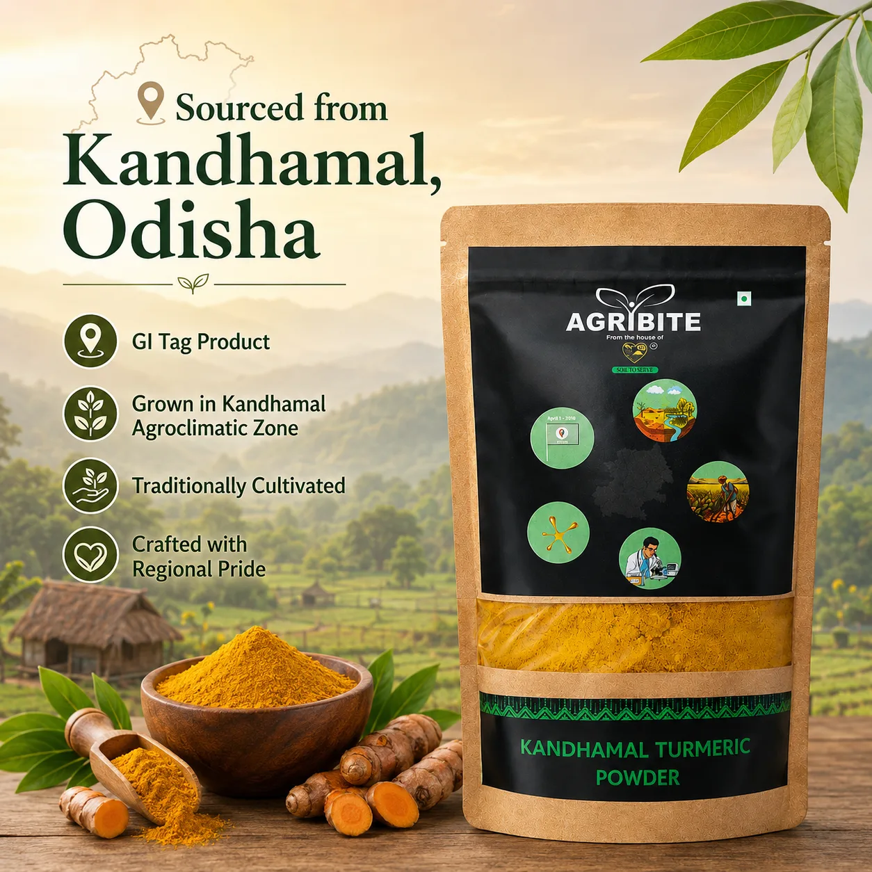 Agribite Kandhamal Turmeric Powder - Image 6