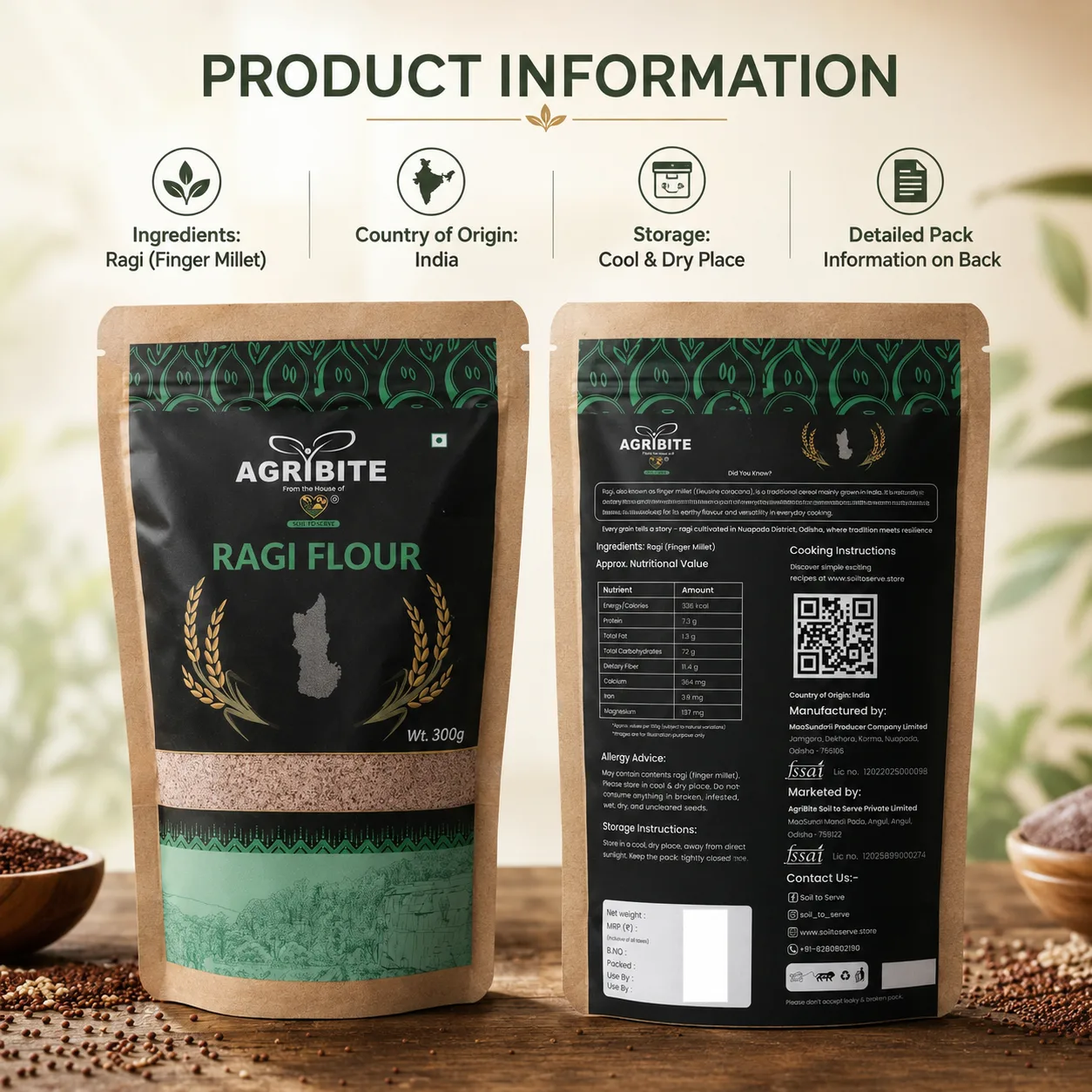 Agribite Ragi Flour from the farmer of Nuapada - Image 8