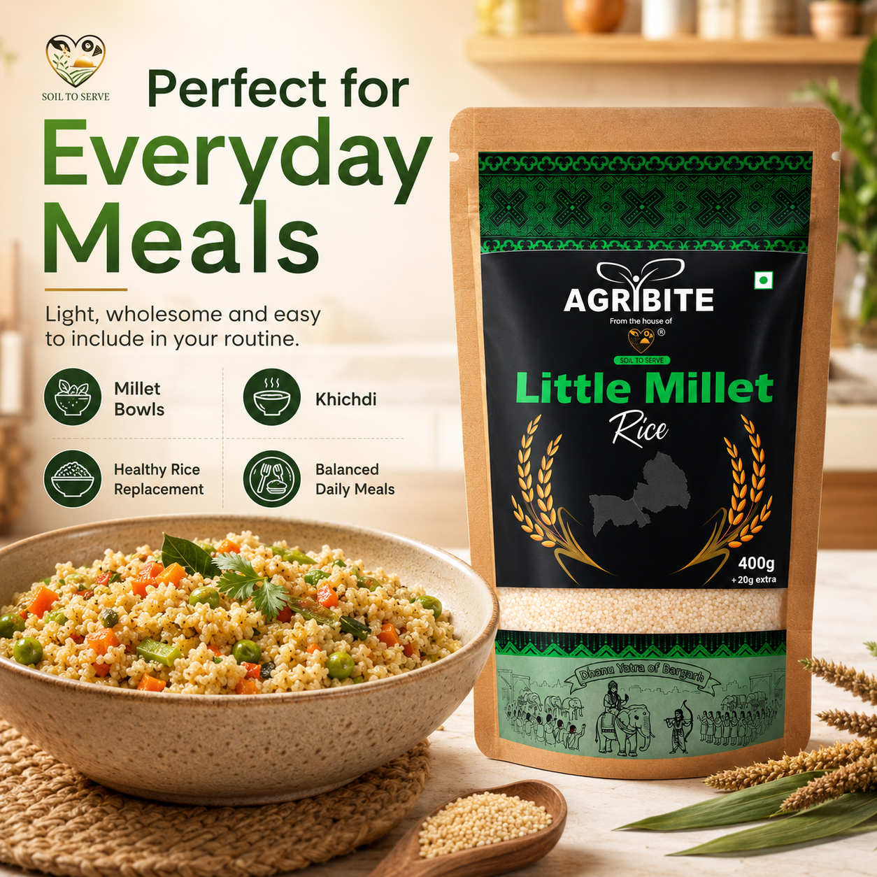 Agribite Little Millet Rice from the farmer of Bargarh - Image 2